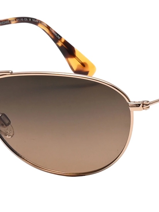 Maui Jim Gold Baby Beach Aviator Sunglasses with Brown Polarized Lenses main image 7